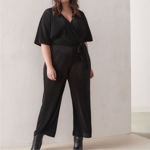 Addition Elle Black Pleated Jumpsuit